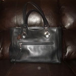 Black leather Cole Haan handbag